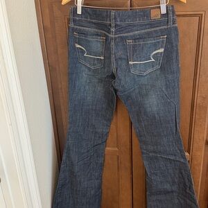 Vintage Y2K American Eagle Real Flare Dark Wash Jeans